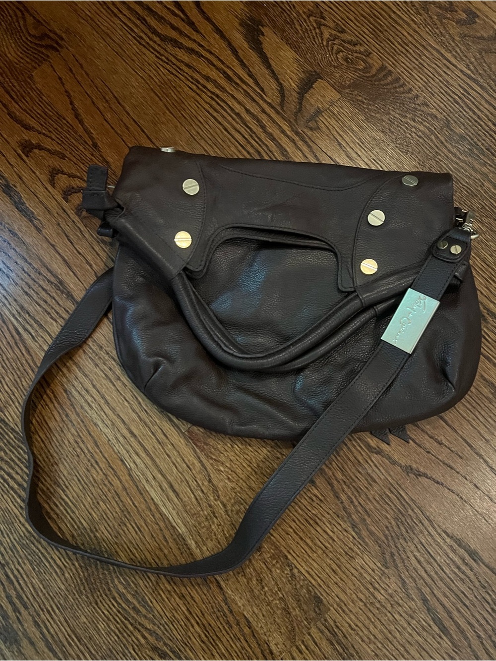 FOLEY + CORINNA Mid City Tote Crossbody Bag Handbag Brown Leather